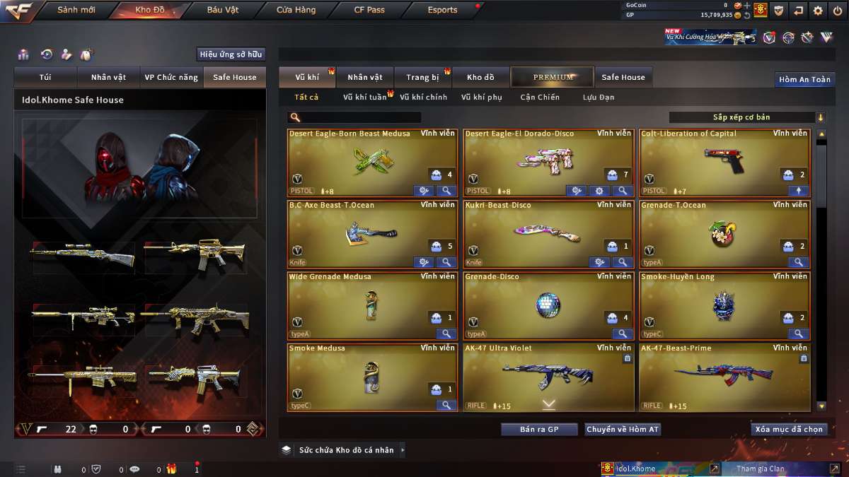 shop acc cf uy tin gia re